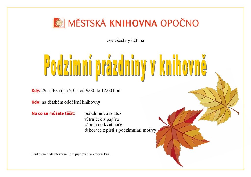 Prázdniny v knihovně